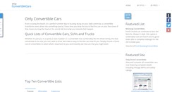 Desktop Screenshot of onlyconvertiblecars.com