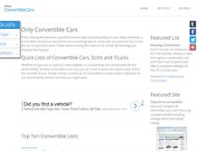 Tablet Screenshot of onlyconvertiblecars.com